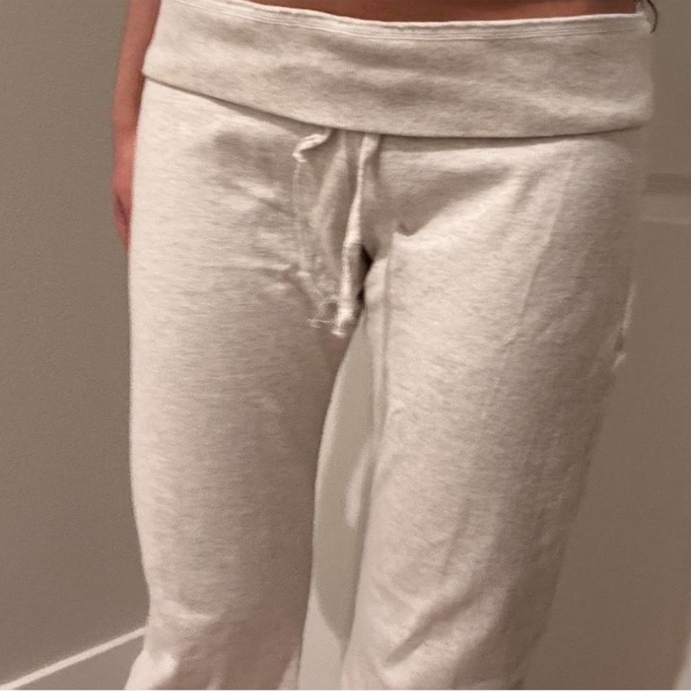 Brandy Melville low rise y2k heather wide leg sweatpants
